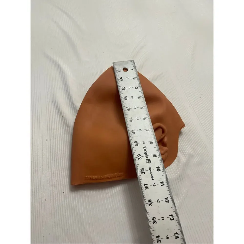 ConeHead Alien Skull Cap Cosplay Mexico Costume Latex Bald Conehead VTG Signed